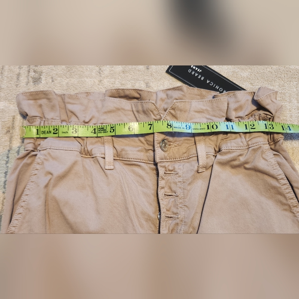 Veronica Beard Tedi Elastic Waist/Hem Pants. Size 27. Khaki Color. NEW - Picture 4 of 6